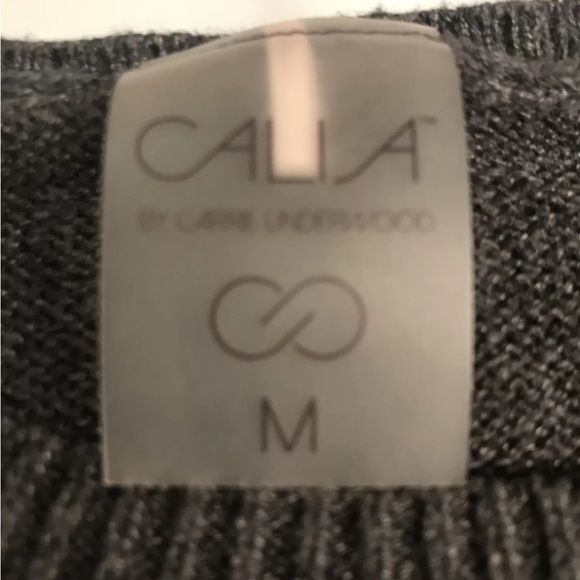 Calia navy BLUE GRAY long SWEATER Carrie Underwood Cotton Rayon Flowy Medium Med - Picture 2 of 10